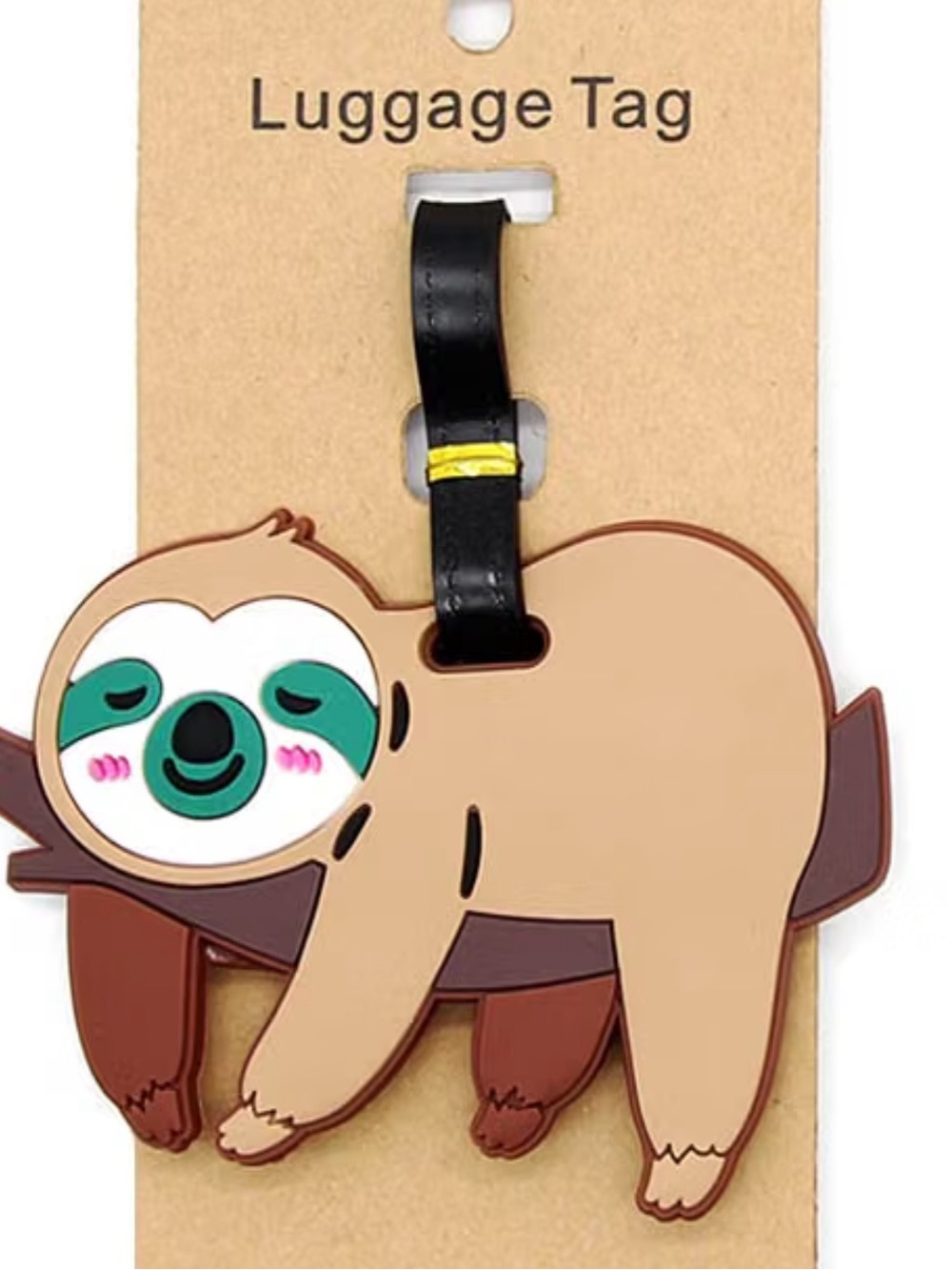 Sloth silicone luggage tags set of two 🆕 - Picture 10 of 10